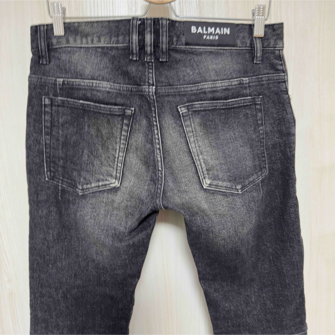 BALMAIN - 定価21.3万円 バルマンオム リップドバイカーブラック BALMAIN - 定価21.3万円 バルマンオム リップドバイカーブラック