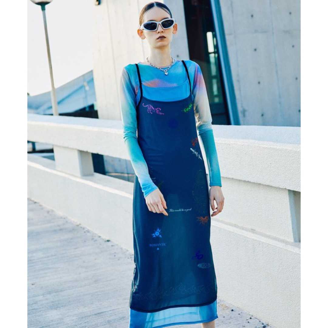 MAISON SPECIAL - MAISON SPECIAL TATOOプリントシアーキャミ MAISON SPECIAL - MAISON SPECIAL TATOOプリントシアーキャミ