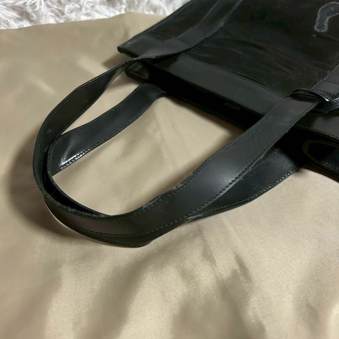 【収納袋付】GUCCI メッシュ トートバッグ ミニポーチ ハンド ロゴチャーム 収納袋付】GUCCI メッシュ トートバッグ ミニポーチ ハンド ロゴ