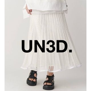 UN3D. - 《 UN3D. 》メッシュオリガミプリーツスカート 36 UN3D. - 《 UN3D. 》メッシュオリガミプリーツスカート 36