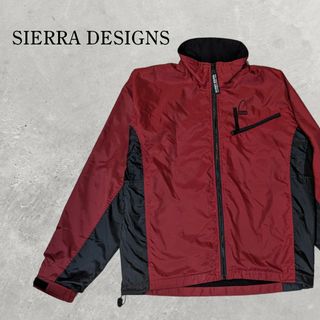シェラデザイン(SIERRA DESIGNS)のナイロンジャケット　フルジップ　SIERRADESIGNS 赤(ナイロンジャケット)