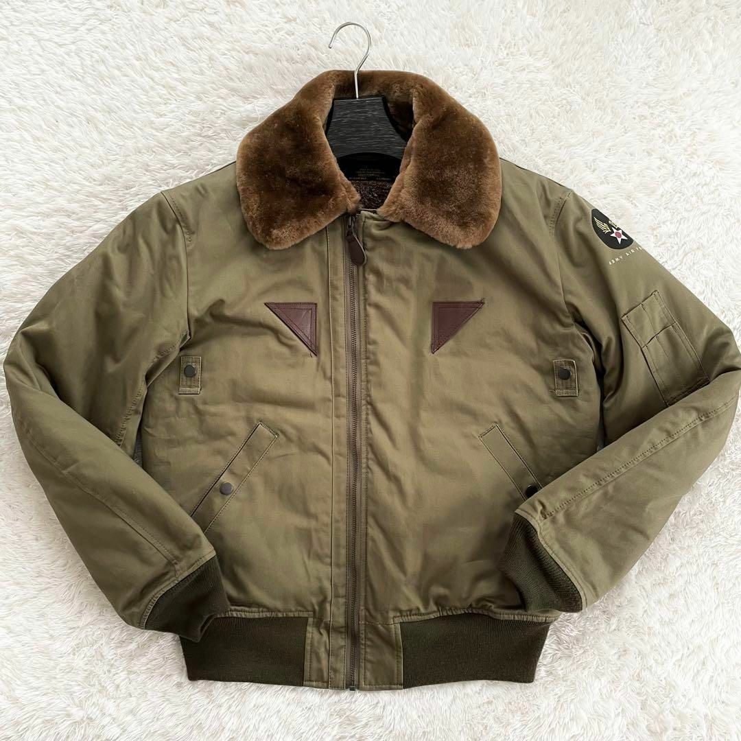 【お年玉セール特価】 ヒューストン 美品 - HOUSTON フライトジャケット リアル B-15A ジャケット・アウター