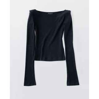 新品】Ans Dotsloevner Shoulder Tops 黒の通販 by aqua2875931 新品】Ans Dotsloevner Shoulder Tops 黒の通販 by aqua2875931