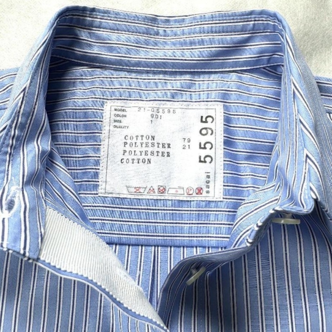 sacai - 新品、未使用、SACAI レース ドッキング シャツの通販 sacai - 新品、未使用、SACAI レース ドッキング シャツの通販
