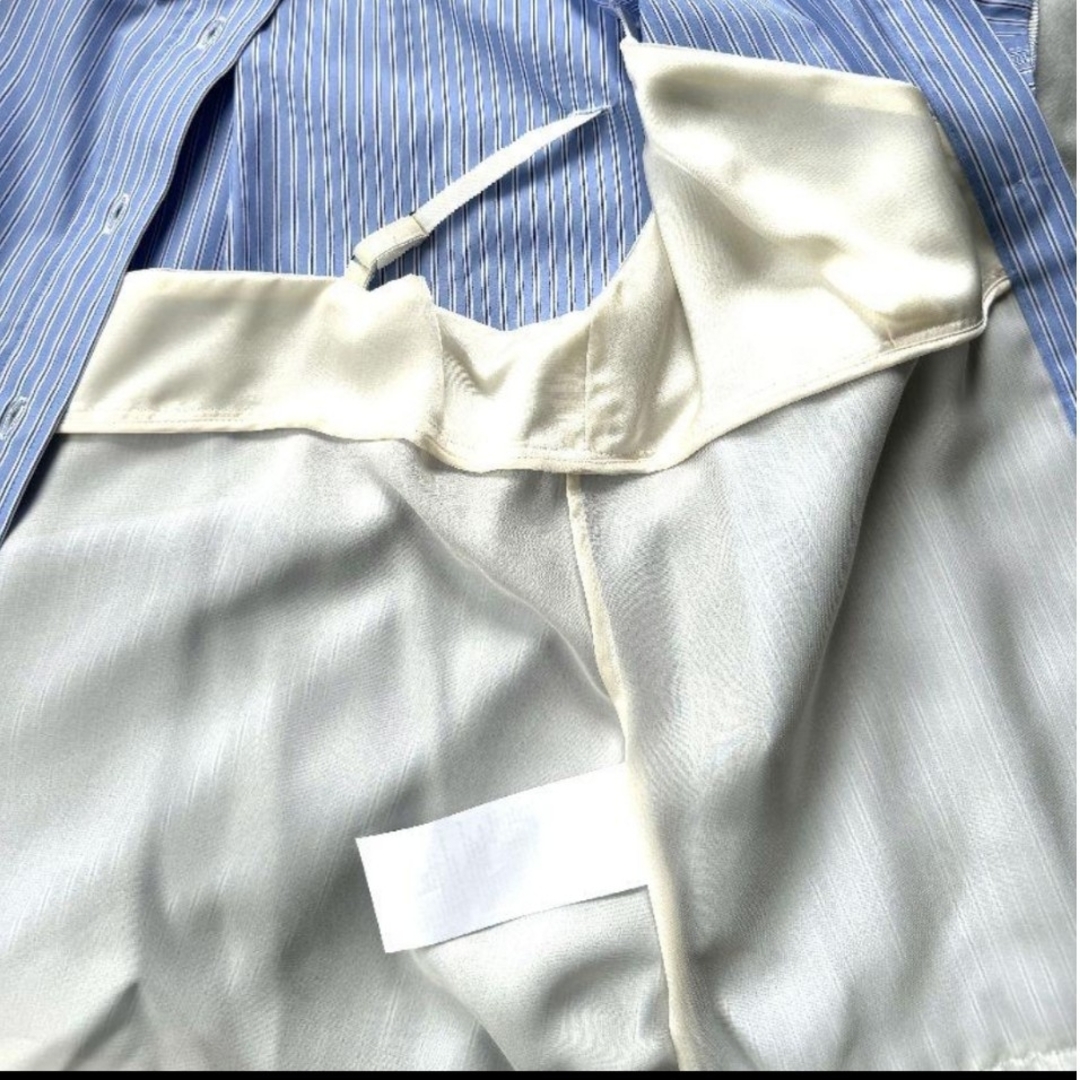 sacai - 新品、未使用、SACAI レース ドッキング シャツの通販 sacai - 新品、未使用、SACAI レース ドッキング シャツの通販