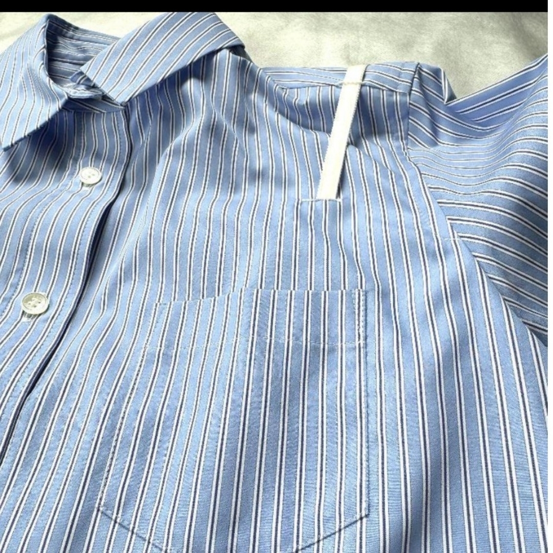 sacai - 新品、未使用、SACAI レース ドッキング シャツの通販 sacai - 新品、未使用、SACAI レース ドッキング シャツの通販