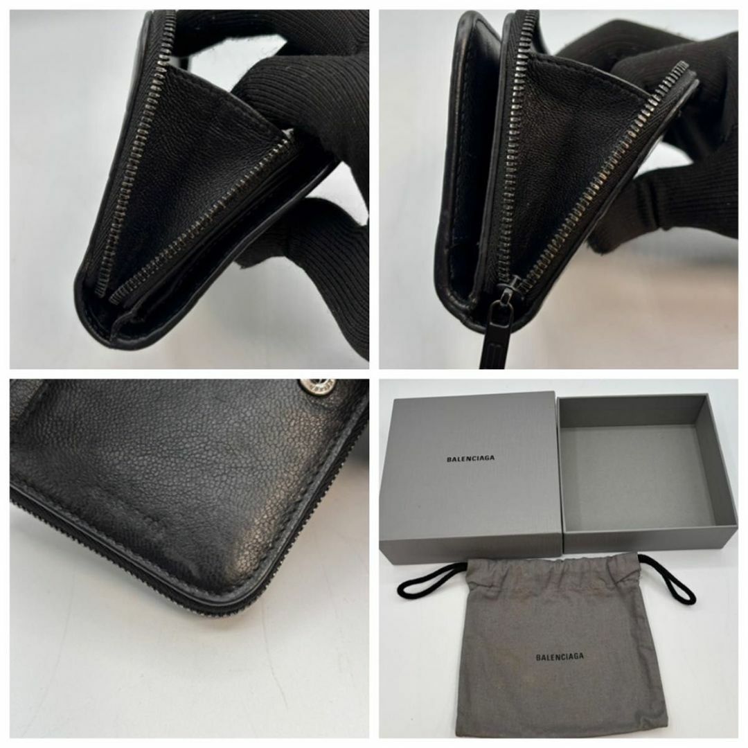 BALENCIAGA - 極美品 箱袋付属 バレンシアガ クロコ 型押し 二 BALENCIAGA - 極美品 箱袋付属 バレンシアガ クロコ 型押し 二