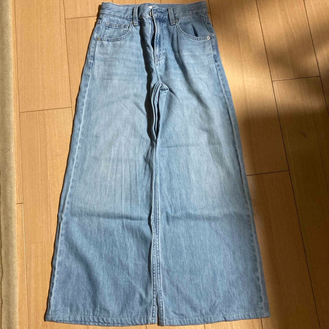 UNIQLO - ドレープワイドフレアジーンズの通販 by メリー's shop UNIQLO - ドレープワイドフレアジーンズの通販 by メリー's shop