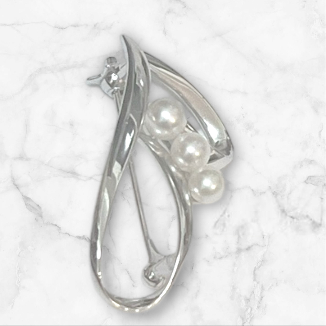 MIKIMOTO - 【極美品】MIKIMOTO パールブローチ あこや真珠 MIKIMOTO - 【極美品】MIKIMOTO パールブローチ あこや真珠