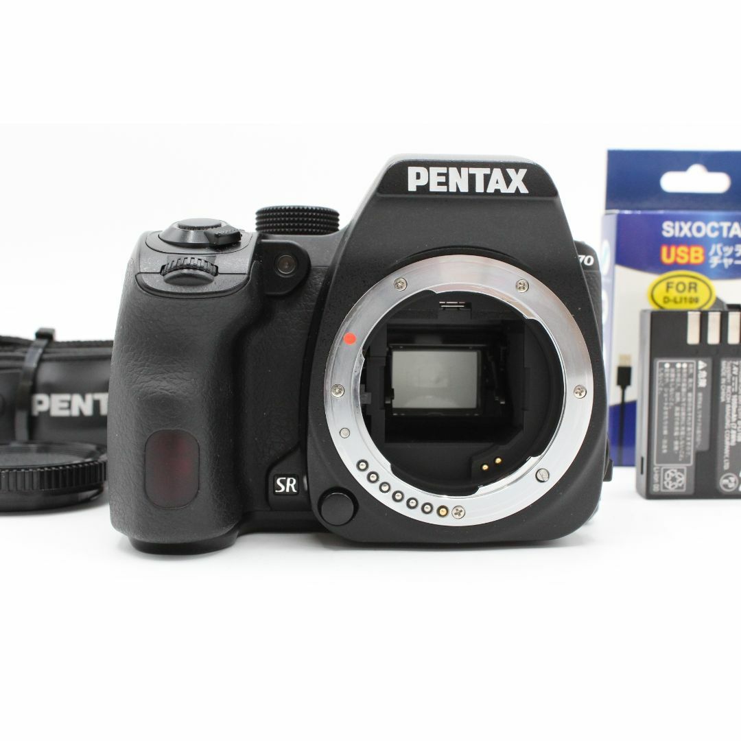 PENTAX - ＜＜新品充電器付き！！シャッター回数10,097回！！＞＞【美品】PENTAX ペンタックス K-70 ボディ ブラック 2424万画素 #LE20251521