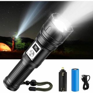 【高輝度懐中電灯 液晶画面デジタル残量表示】懐中電灯 LEDライト
