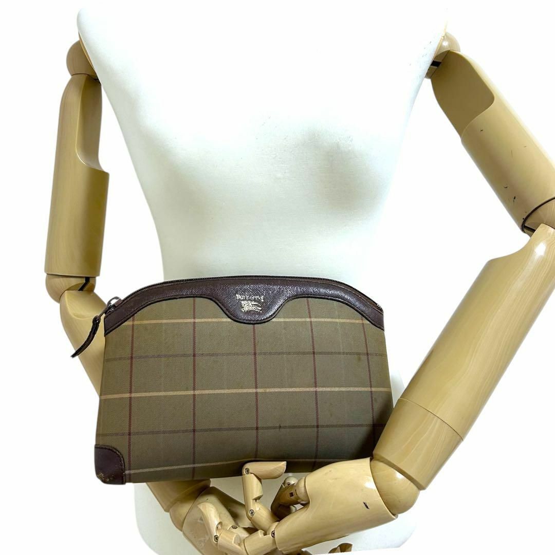 BURBERRY - 良品 バーバリー ポーチ セカンドバッグ ペン BURBERRY - 良品 バーバリー ポーチ セカンドバッグ ペン