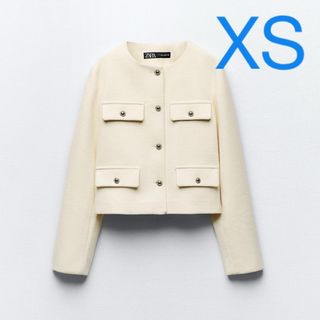 ZARA - 完売品 ZARA ザラ フラップクロップドジャケットノー ZARA - 完売品 ZARA ザラ フラップクロップドジャケットノー
