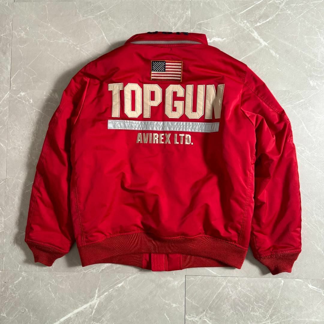AVIREX - 美品 AVIREX フライトジャケット TOPGUN XXLサイズ AVIREX - 美品 AVIREX フライトジャケット TOPGUN XXLサイズ