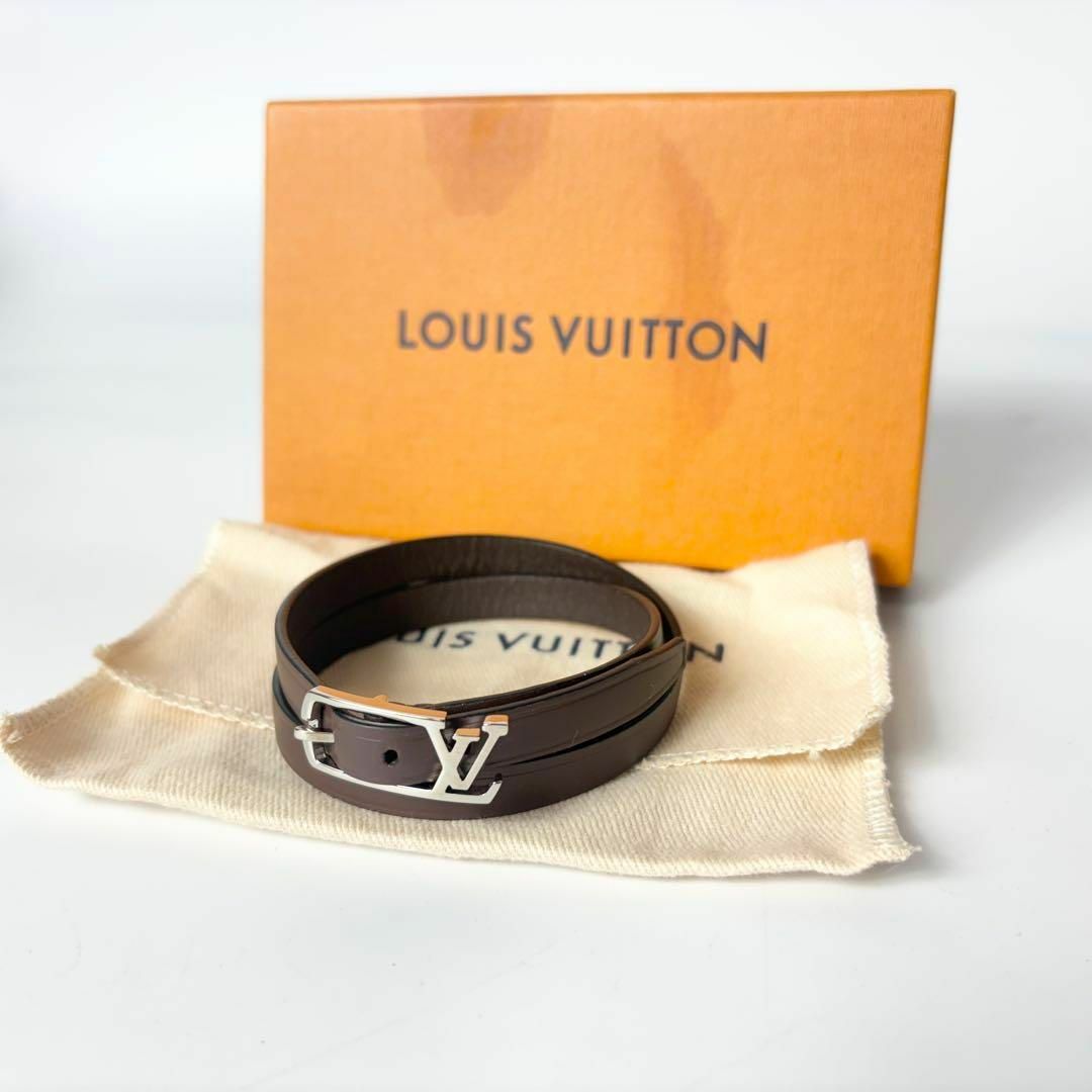 LOUIS VUITTON - ルイヴィトン レザー バングルブレスレット LOUIS VUITTON - ルイヴィトン レザー バングルブレスレット
