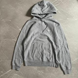 STUSSY - ステューシー パーカー グレー 無地 刺繍ロゴ XLサイズ STUSSY - ステューシー パーカー グレー 無地 刺繍ロゴ XLサイズ
