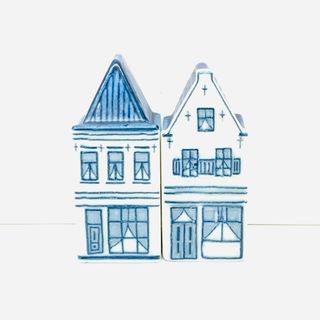 HUIS TEN BOSCH ハウステンボス ミニチュアハウス 2点セット 陶器(置物)