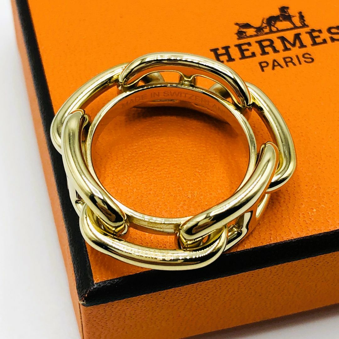 HERMES エルメス スカーフリング シェーヌダンクル ルカデ