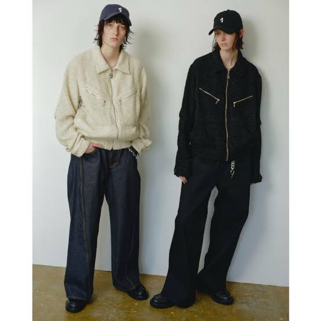Jieda - ジエダ JieDa 24AW ツイードジップTWEED ZIP SHIRTの Jieda - ジエダ JieDa 24AW ツイードジップTWEED ZIP SHIRTの