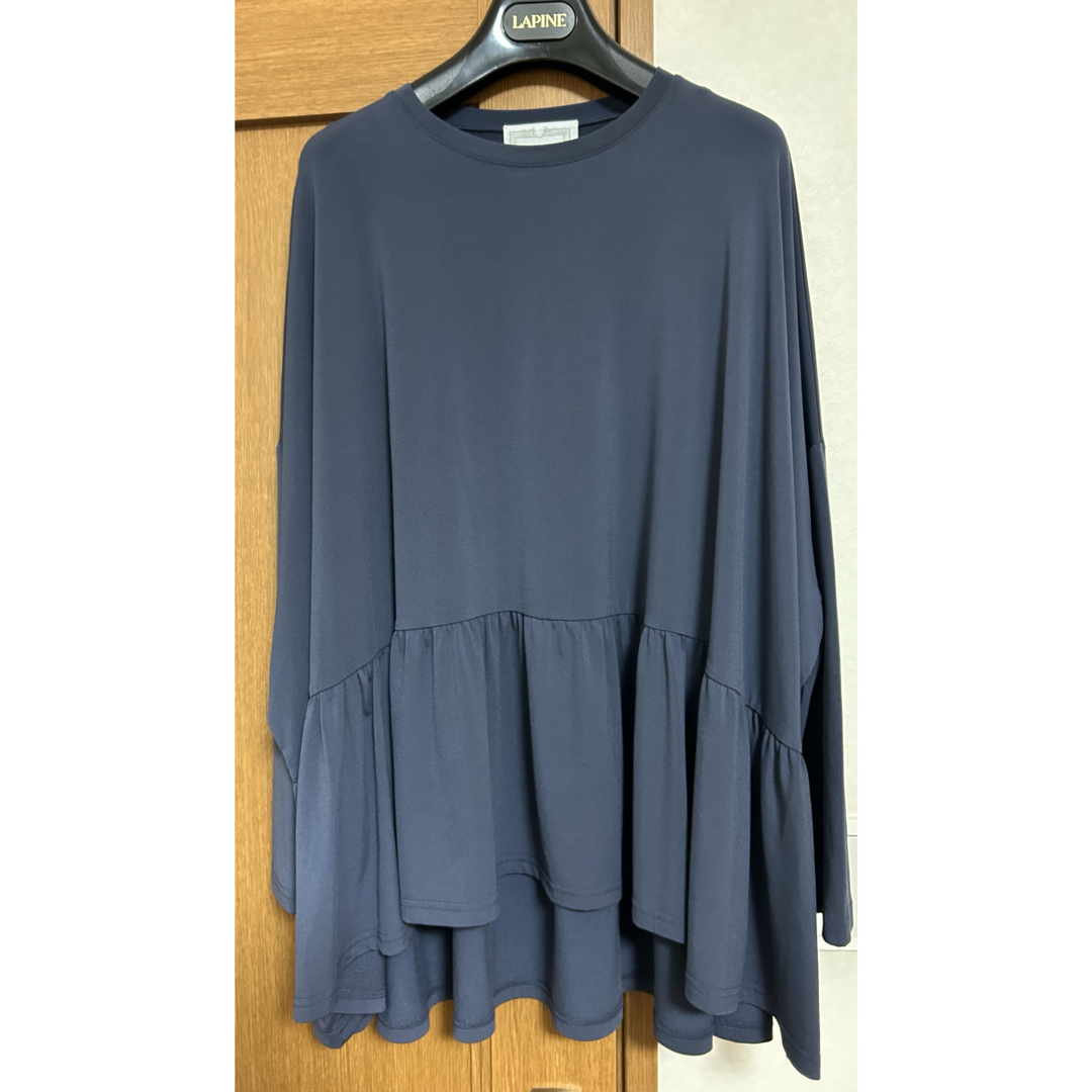 BEARDSLEY - 裏起毛トロミジャージービッグTee ネイビーの通販 BEARDSLEY - 裏起毛トロミジャージービッグTee ネイビーの通販