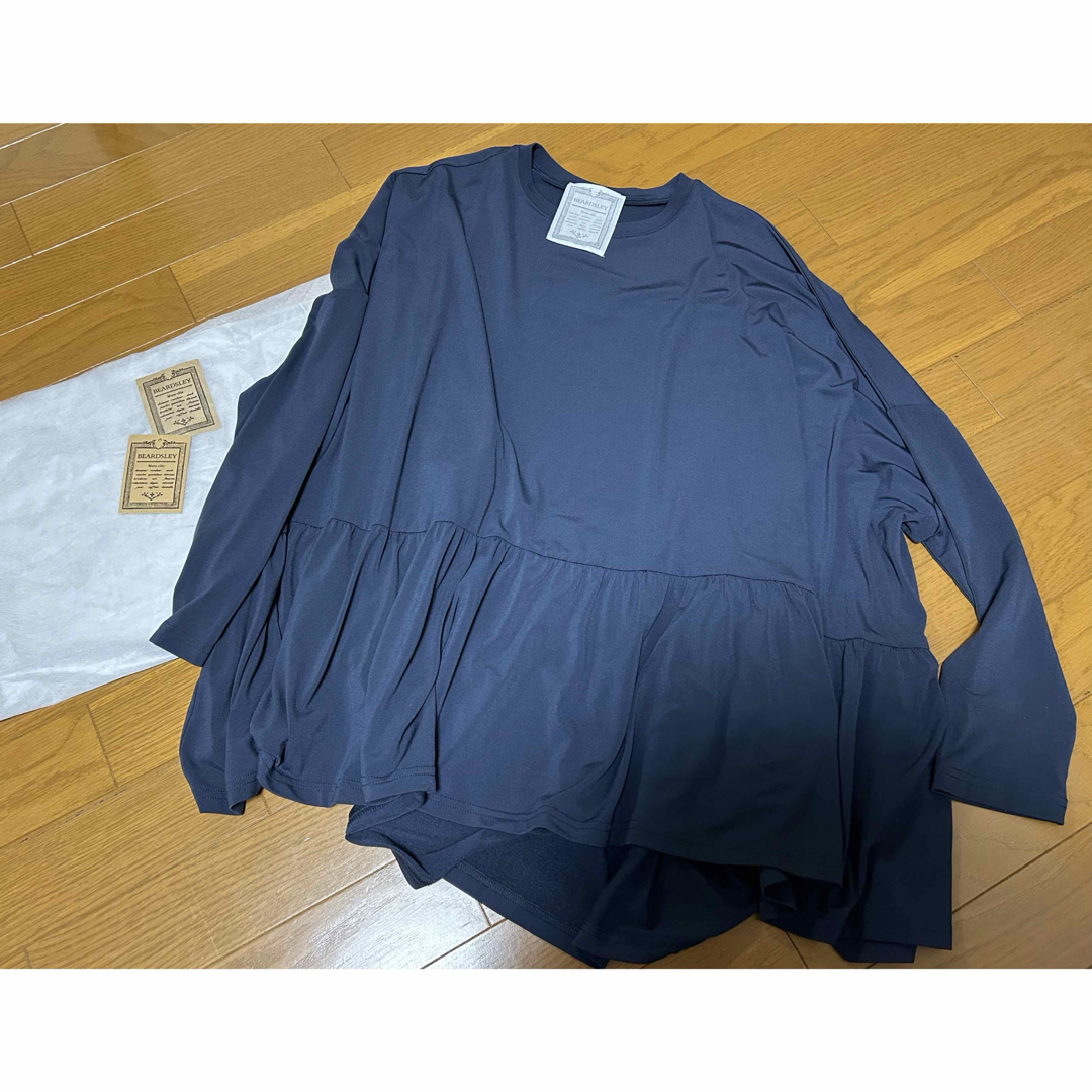 BEARDSLEY - 裏起毛トロミジャージービッグTee ネイビーの通販 BEARDSLEY - 裏起毛トロミジャージービッグTee ネイビーの通販