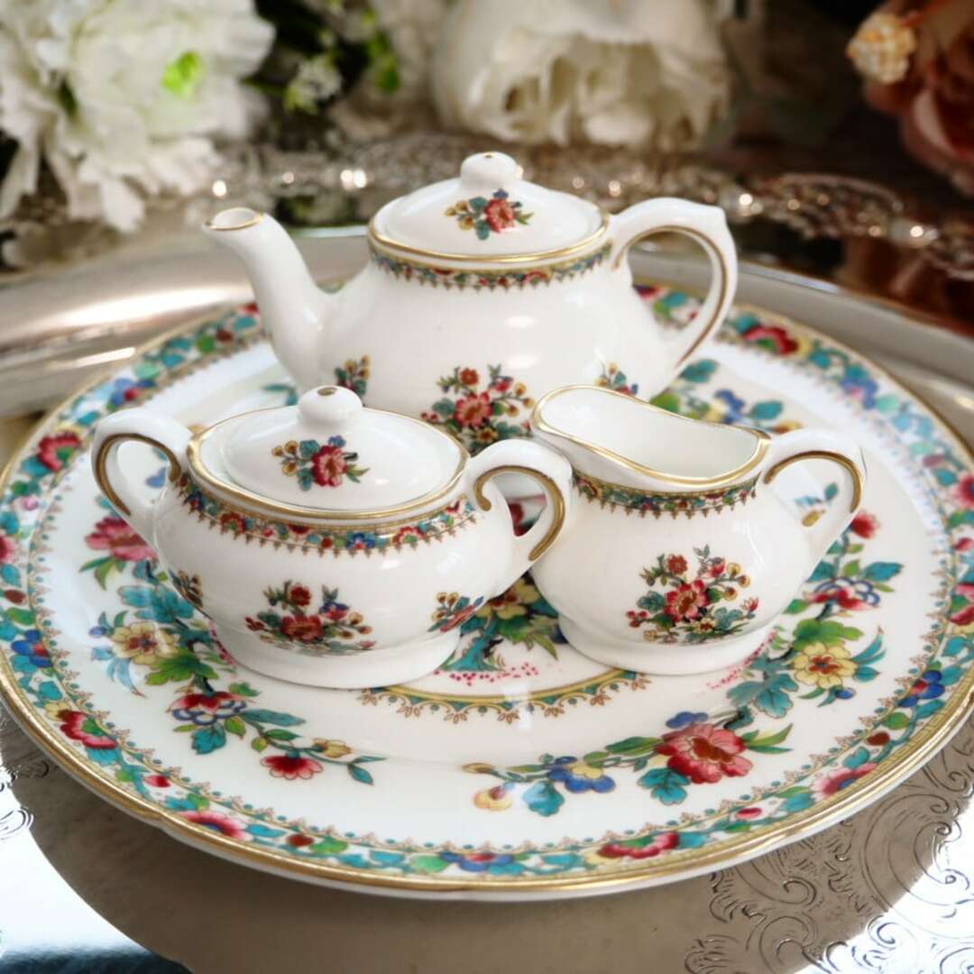 WEDGWOOD - 【ミニチュア】英国コールポート ミングローズ WEDGWOOD - 【ミニチュア】英国コールポート ミングローズ