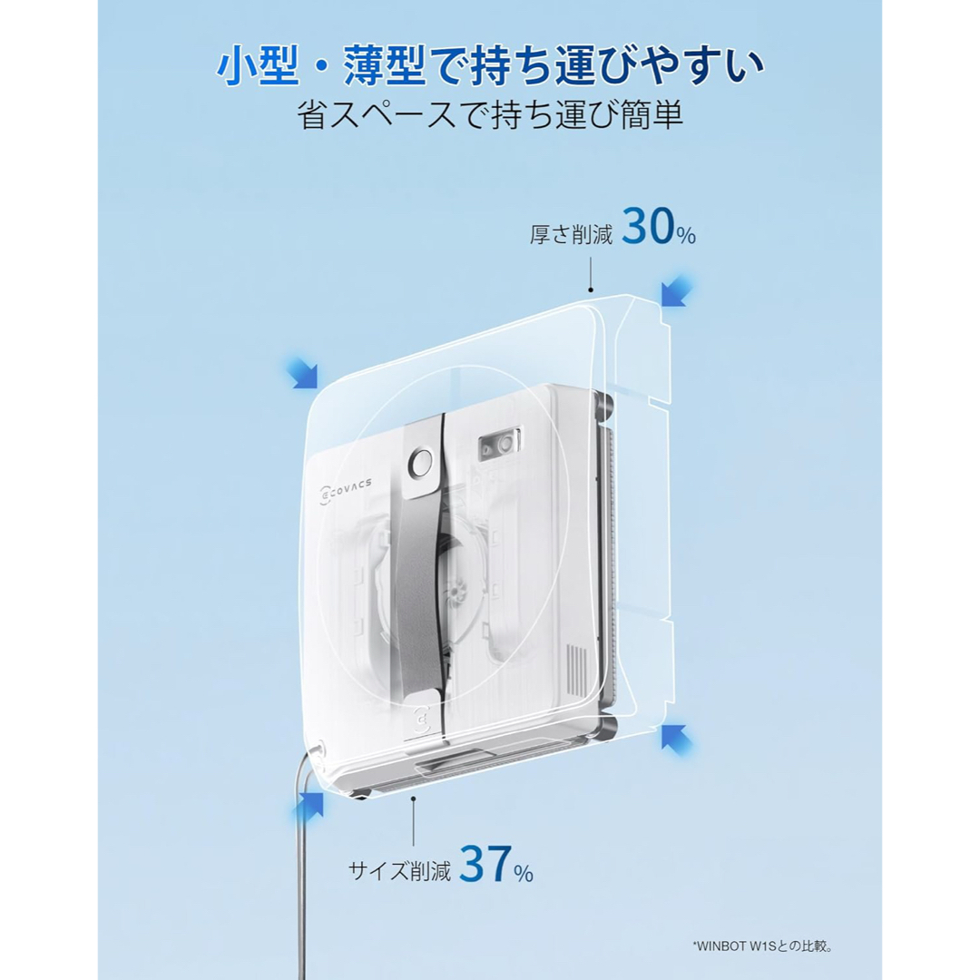 ECOVACS(エコバックス)WINBOT MINI窓拭きロボットロボット掃除機 ECOVACS(エコバックス)WINBOT MINI窓拭きロボットロボット掃除機