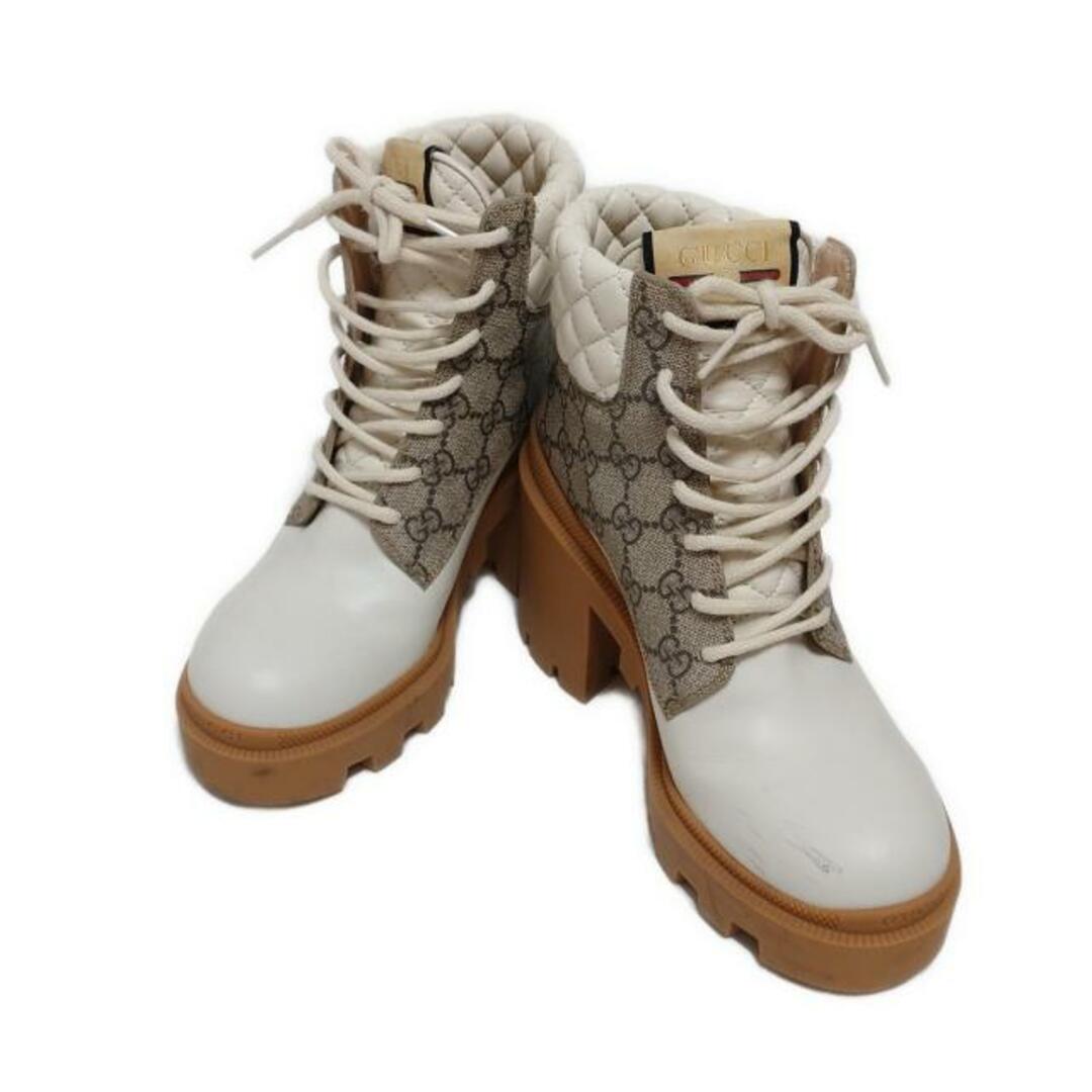 GUCCI - GUCCI(グッチ) ショートブーツ 36 レディース GG GUCCI - GUCCI(グッチ) ショートブーツ 36 レディース GG