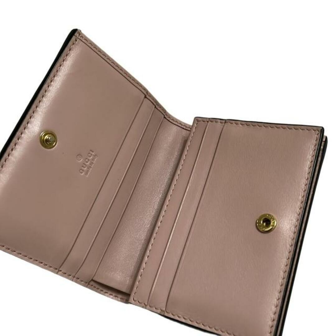 GUCCI - GUCCI(グッチ) 2つ折り財布 GGマトラッセ 723786 ピンク GUCCI - GUCCI(グッチ) 2つ折り財布 GGマトラッセ 723786 ピンク