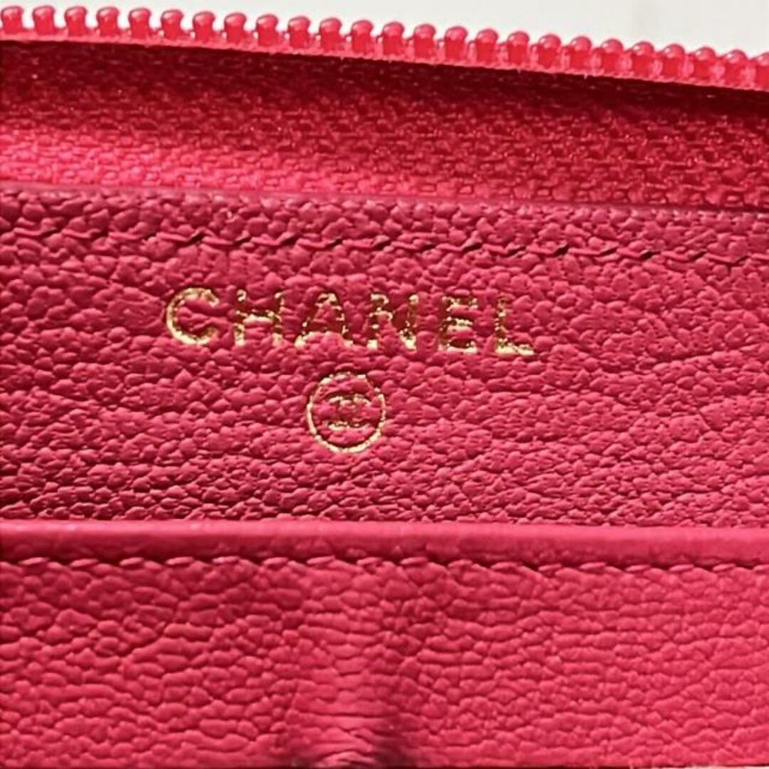 CHANEL - CHANEL(シャネル) 長財布 - ピンク ラウンドファスナー CHANEL - CHANEL(シャネル) 長財布 - ピンク ラウンドファスナー