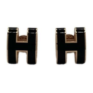 HERMES - HERMES(エルメス) ピアス美品 ポップアッシュ 黒 HERMES - HERMES(エルメス) ピアス美品 ポップアッシュ 黒