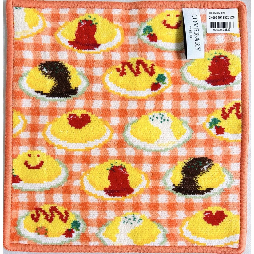 FEILER - ハッピーオムライス アプリコット ハンカチ ラブラリー FEILER - ハッピーオムライス アプリコット ハンカチ ラブラリー