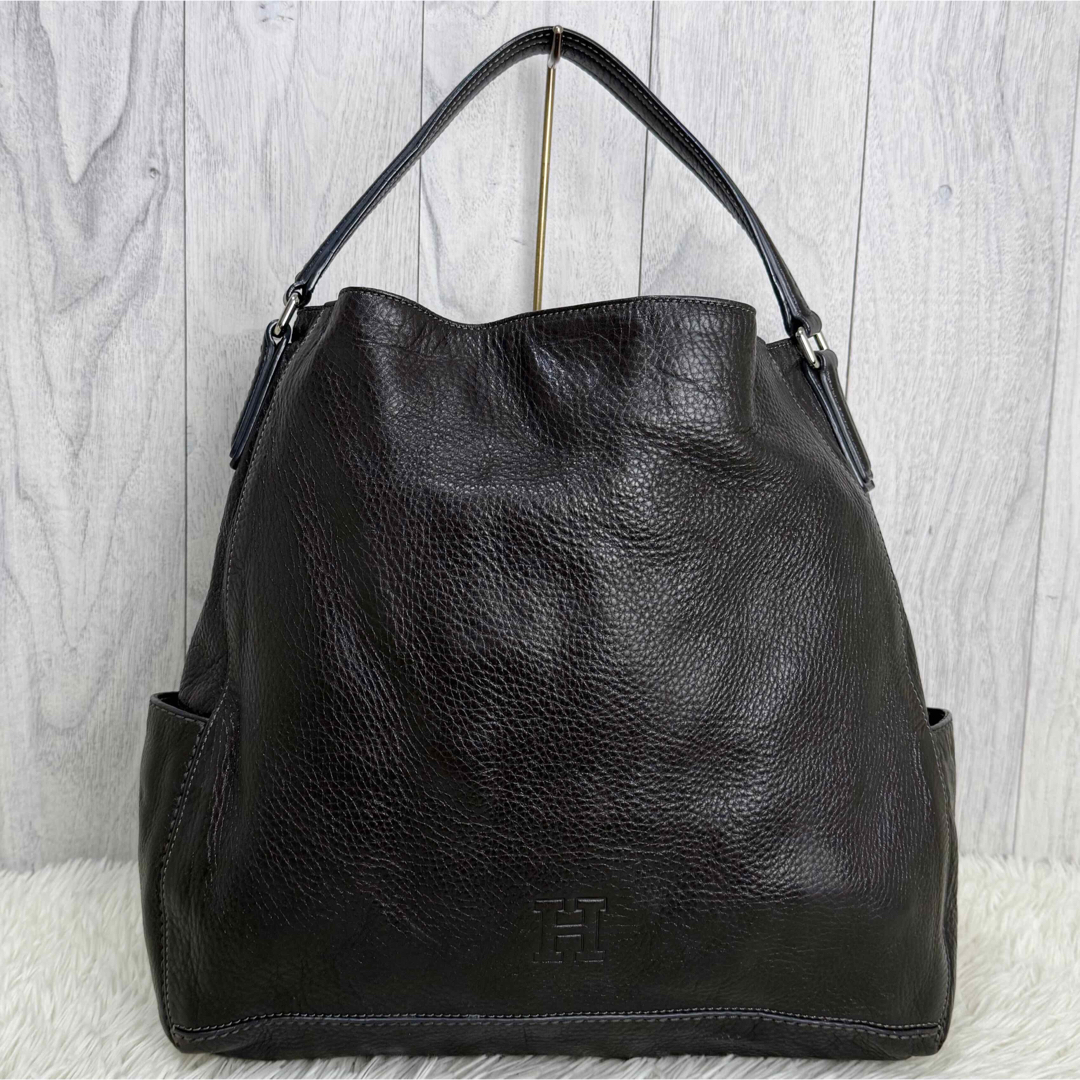 人気♡A4可♡美品♡HIROFU ヒロフ レザー Hロゴ ショルダー 人気♡A4可♡美品♡HIROFU ヒロフ レザー Hロゴ ショルダー