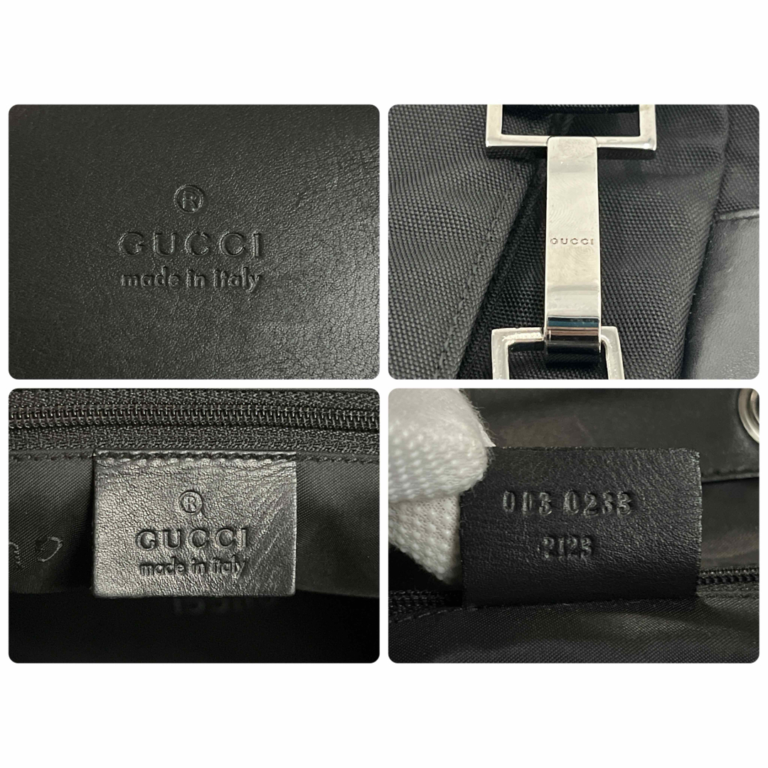 GUCCI - 良品 グッチ リュック 巾着 ロゴ型押し バックパック GUCCI - 良品 グッチ リュック 巾着 ロゴ型押し バックパック