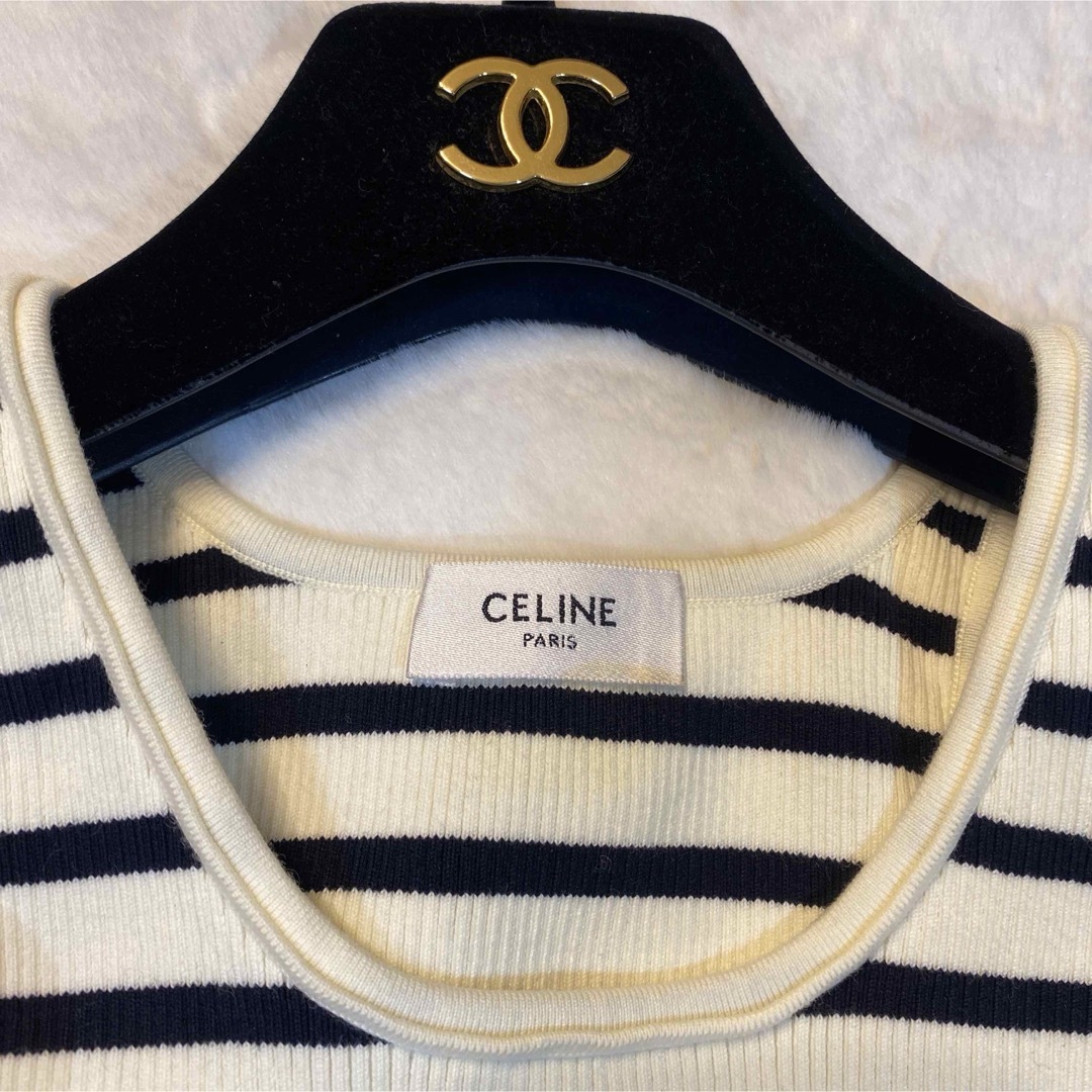 CELINE - セリーヌ 2A22O372N アスリートブラ ボーダー CELINE - セリーヌ 2A22O372N アスリートブラ ボーダー