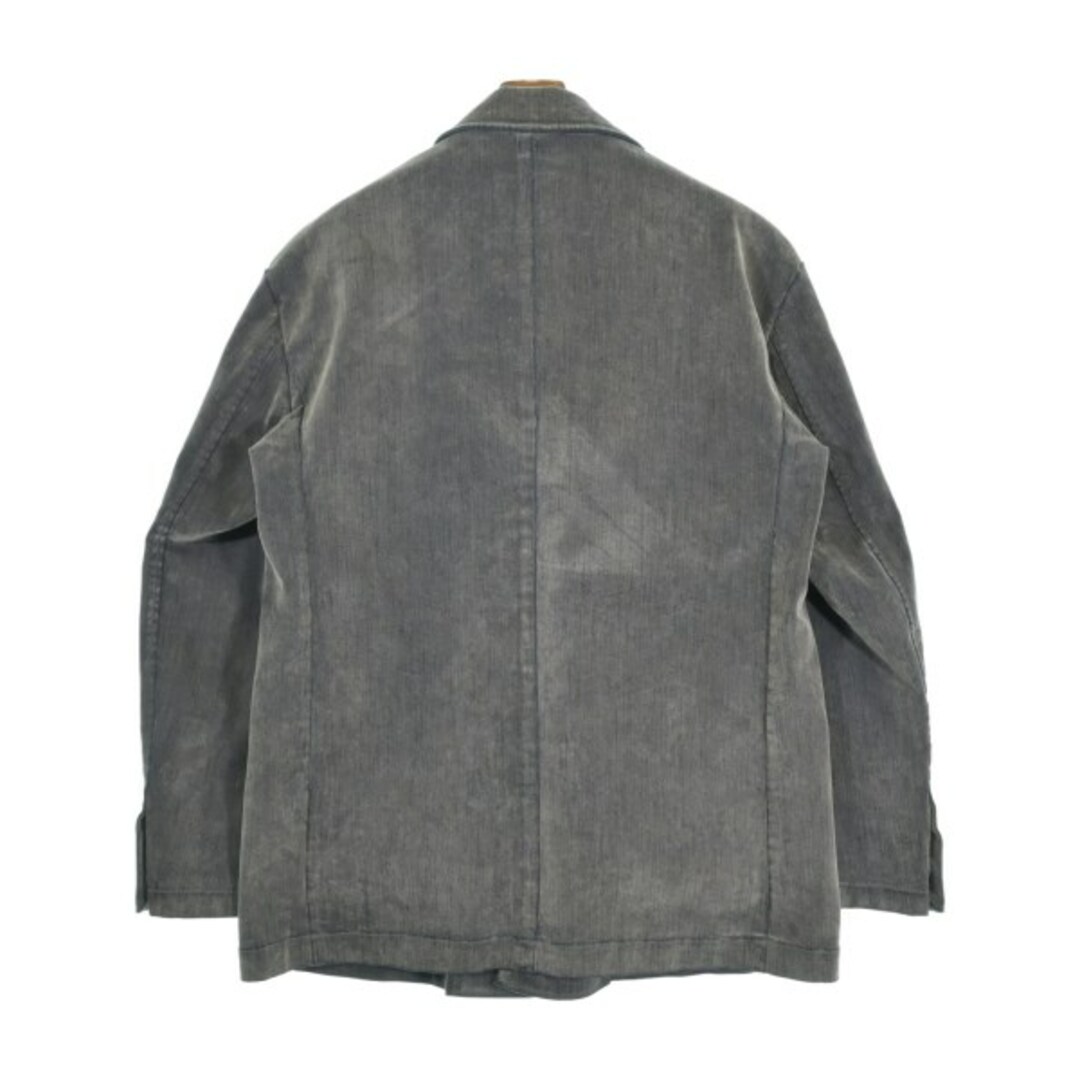 DIESEL - DIESEL ディーゼル カジュアルジャケット L グレーx紺 DIESEL - DIESEL ディーゼル カジュアルジャケット L グレーx紺