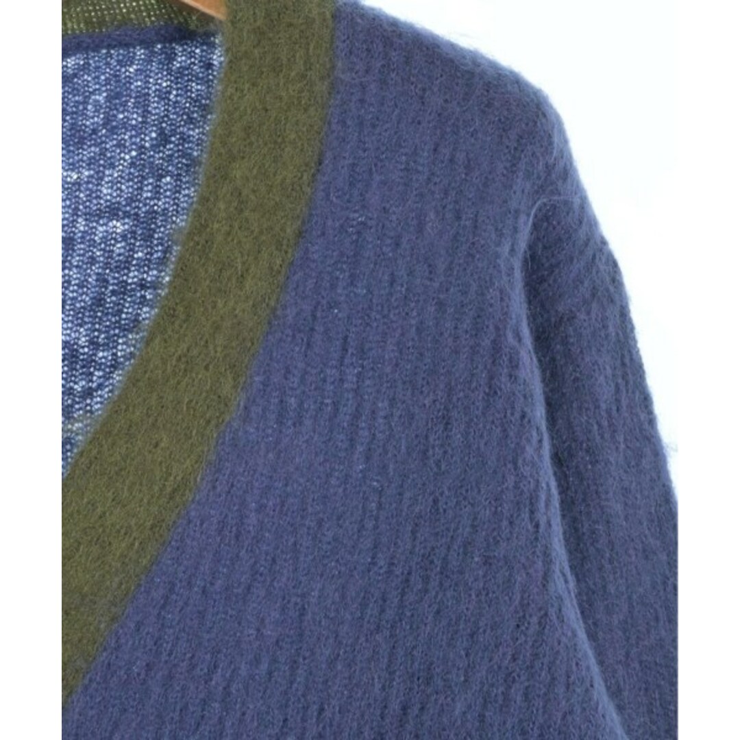 LANVIN en Bleu - LANVIN en bleu カーディガン 48(L位) 青x緑 LANVIN en Bleu - LANVIN en bleu カーディガン 48(L位) 青x緑