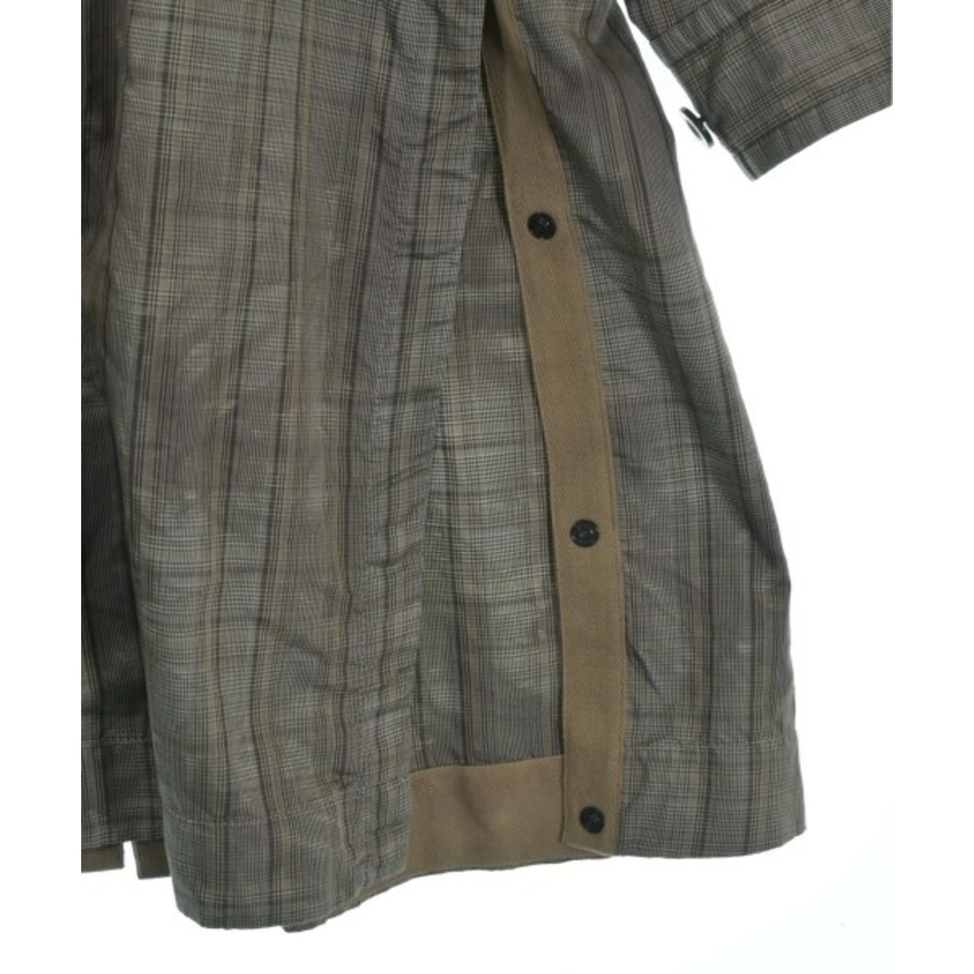 sacai - sacai サカイ コート(その他) 3(L位) 茶(チェック sacai - sacai サカイ コート(その他) 3(L位) 茶(チェック
