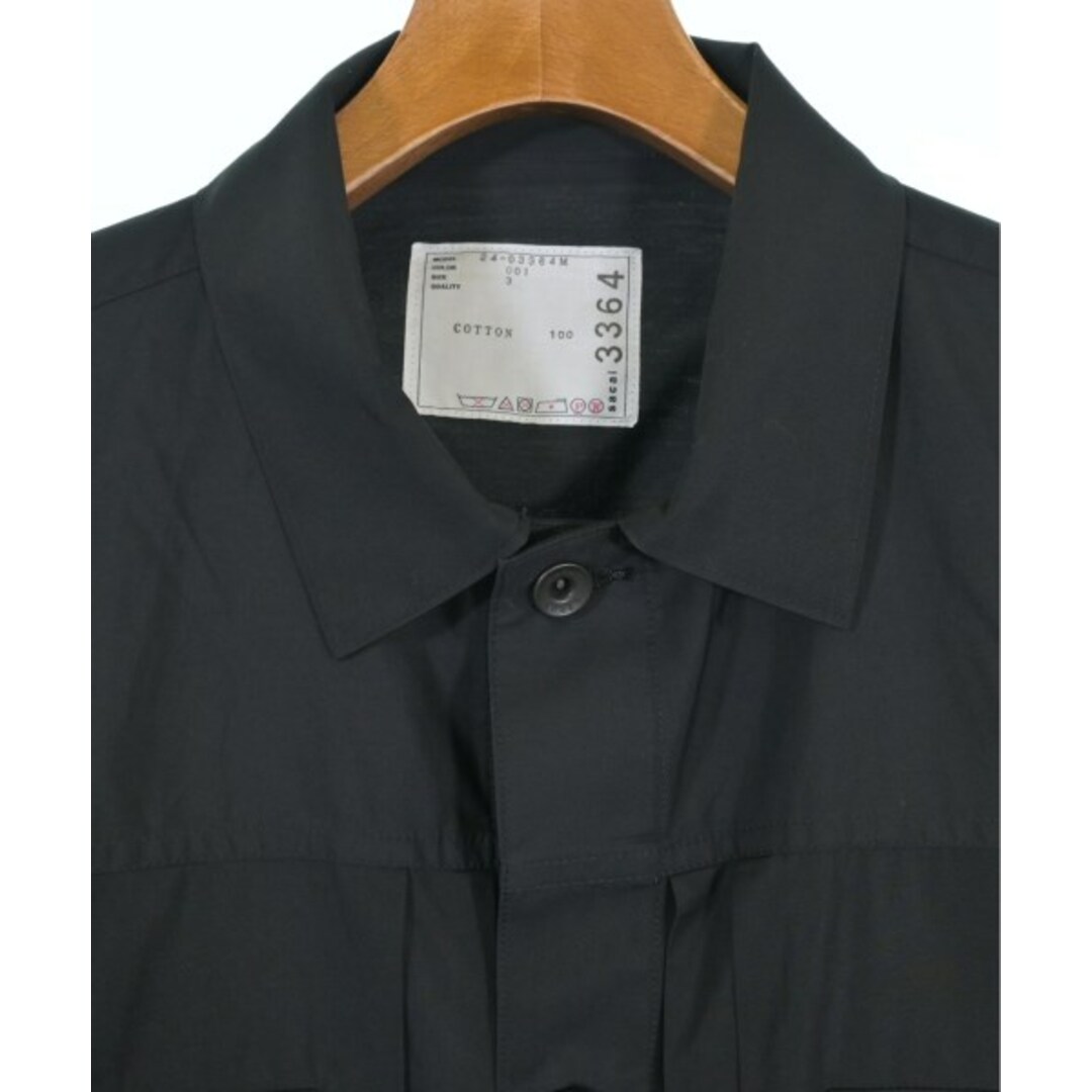 sacai - sacai サカイ ブルゾン(その他) 3(L位) 黒 【古着 sacai - sacai サカイ ブルゾン(その他) 3(L位) 黒 【古着
