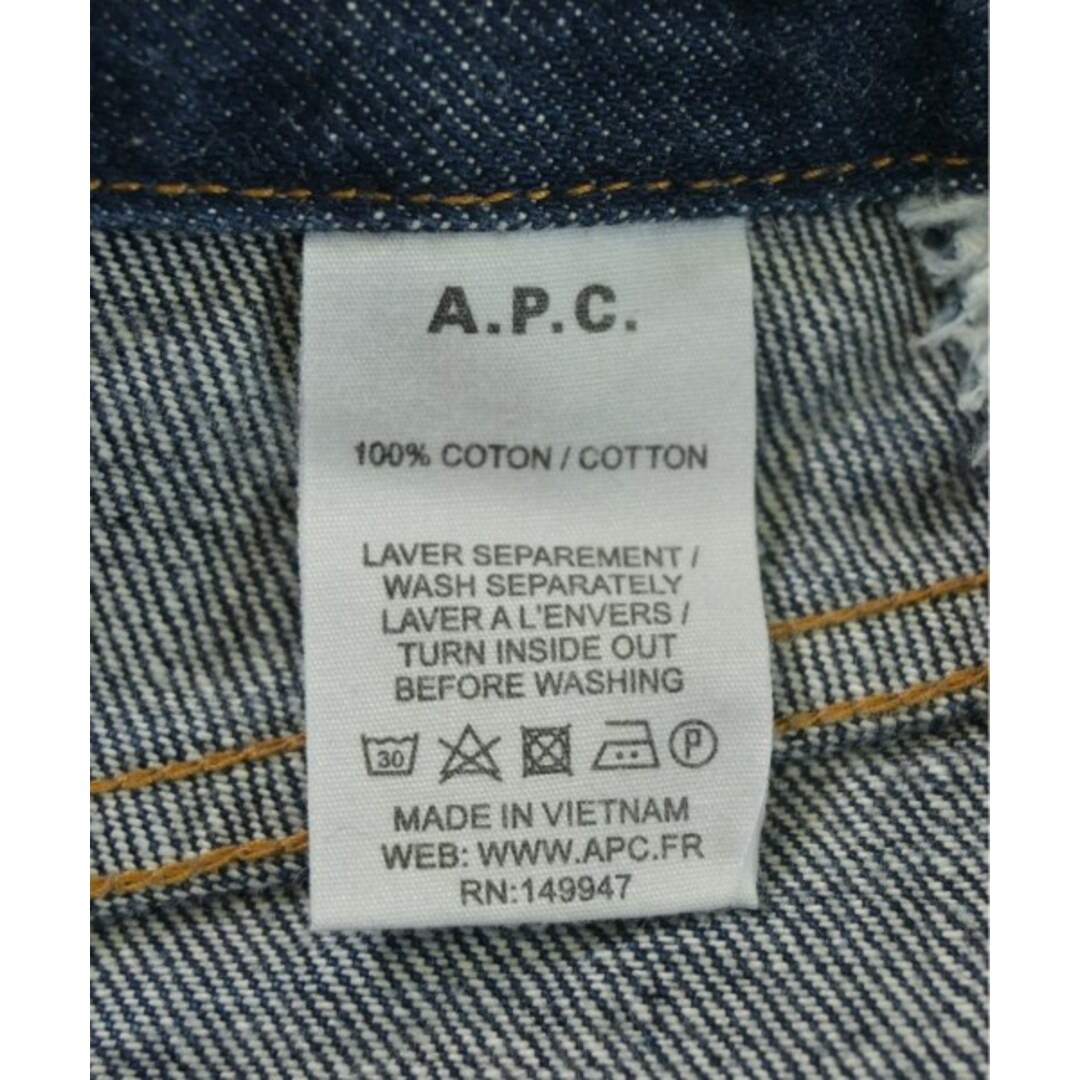 A.P.C. アーペーセー ミニスカート 34(XS位) インディゴ(デニム A.P.C. アーペーセー ミニスカート 34(XS位) インディゴ(デニム