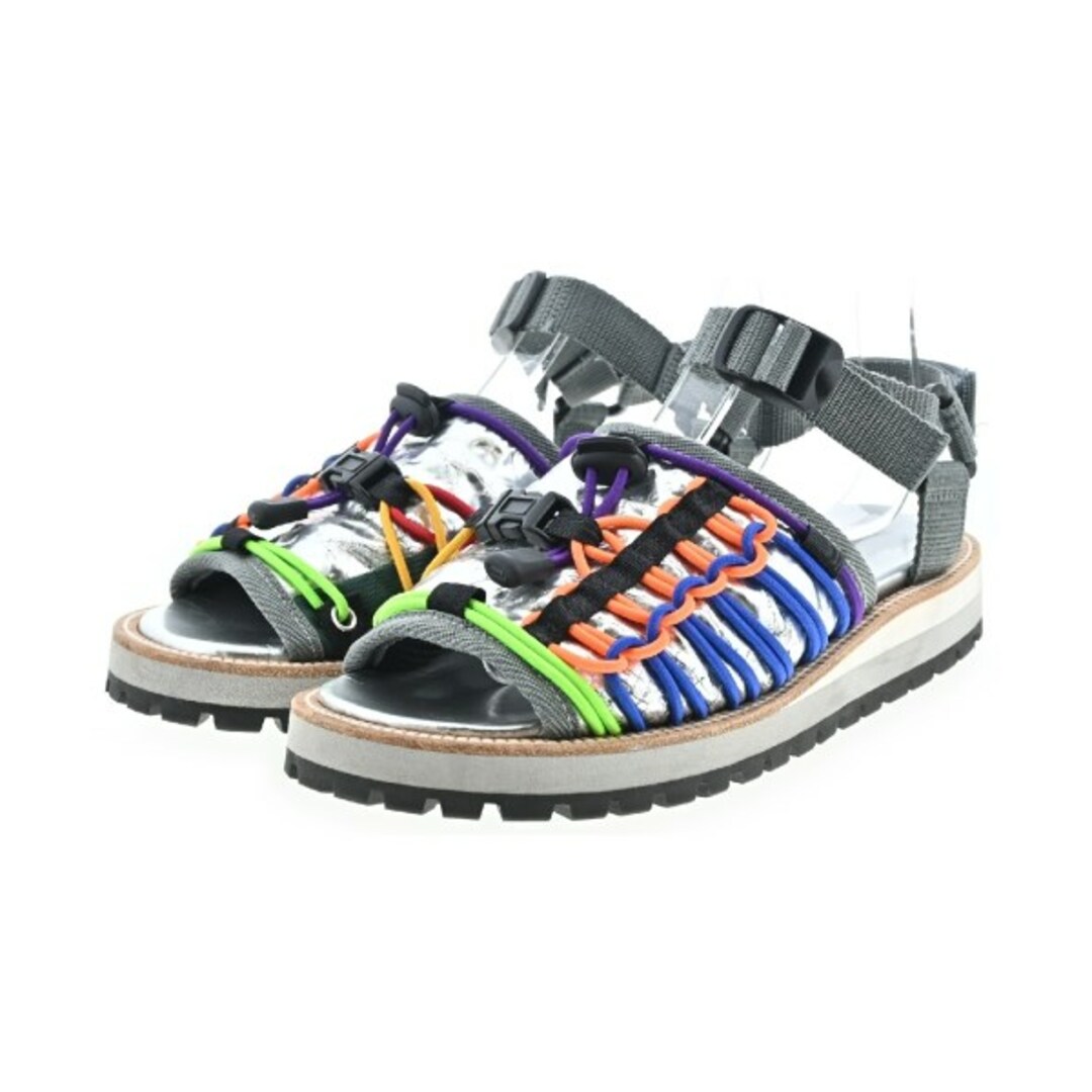 kolor - kolor カラー サンダル S(23cm位) シルバーxオレンジx緑 kolor - kolor カラー サンダル S(23cm位) シルバーxオレンジx緑