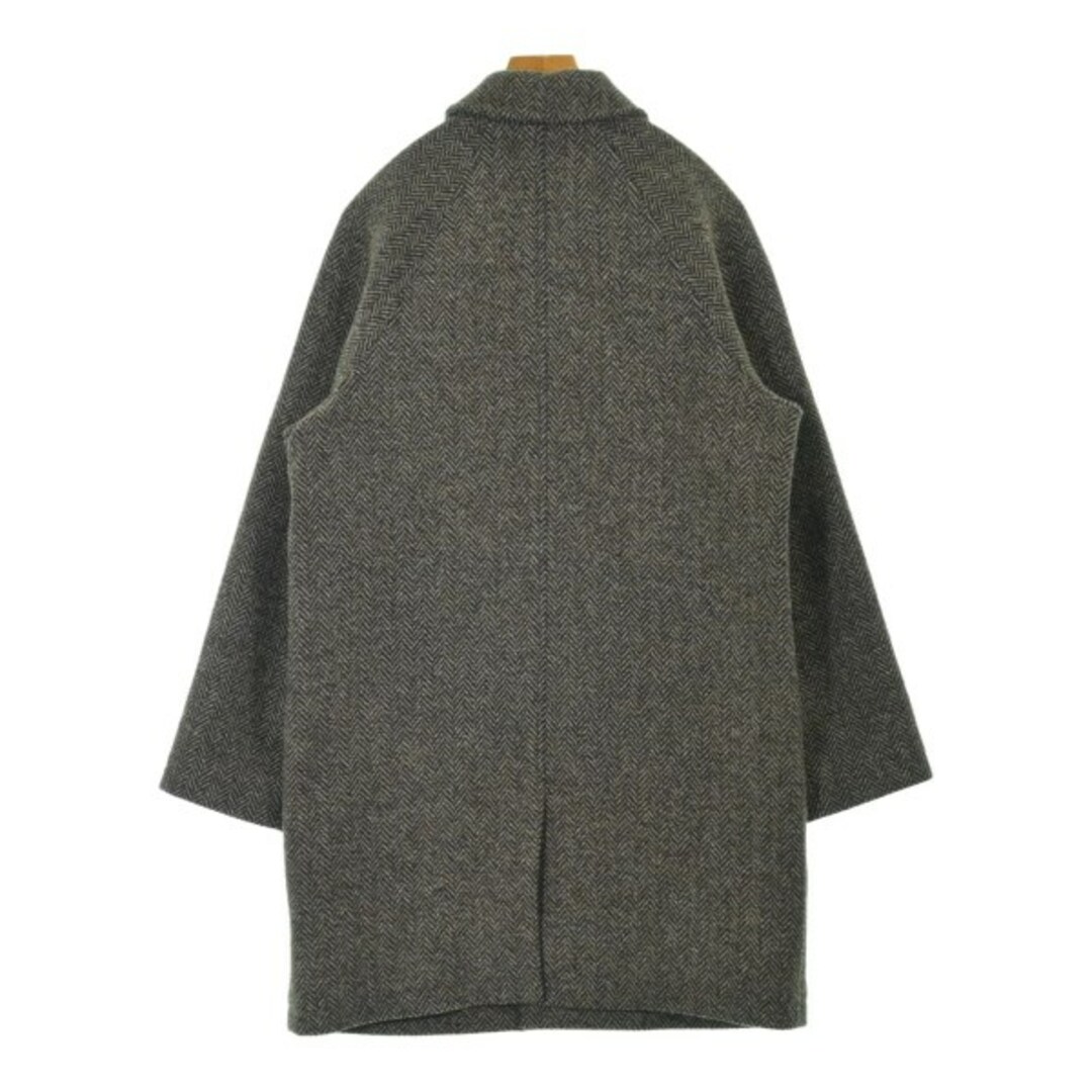 A.P.C. アーペーセー ステンカラーコート S 茶系x黒等 A.P.C. アーペーセー ステンカラーコート S 茶系x黒等