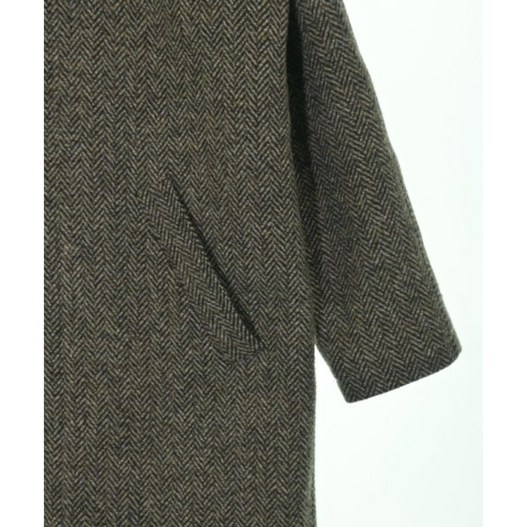 A.P.C. アーペーセー ステンカラーコート S 茶系x黒等 A.P.C. アーペーセー ステンカラーコート S 茶系x黒等