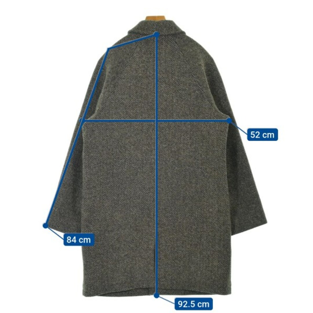 A.P.C. アーペーセー ステンカラーコート S 茶系x黒等 A.P.C. アーペーセー ステンカラーコート S 茶系x黒等