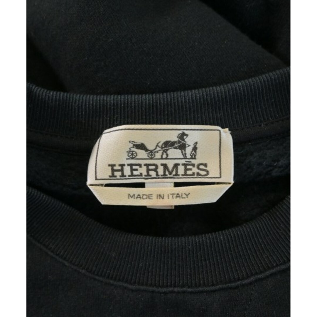 HERMES - HERMES エルメス スウェット L 黒 【古着】【中古】の HERMES - HERMES エルメス スウェット L 黒 【古着】【中古】の