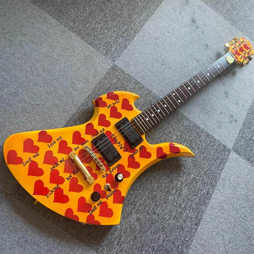 FERNANDES TARGETモッキンバードイエローハートhideモデルカラー FERNANDES TARGETモッキンバードイエローハートhideモデルカラー