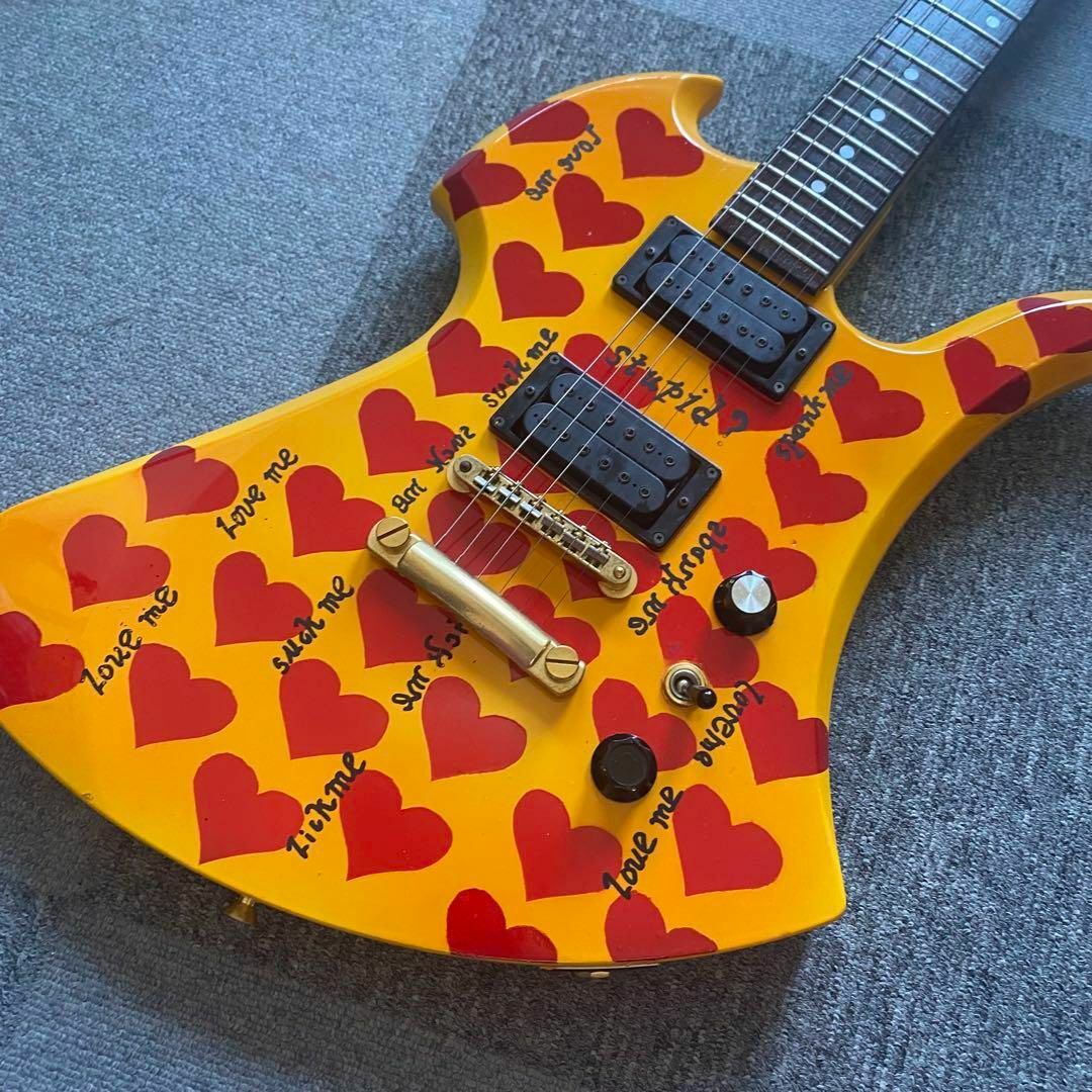 FERNANDES TARGETモッキンバードイエローハートhideモデルカラー FERNANDES TARGETモッキンバードイエローハートhideモデルカラー