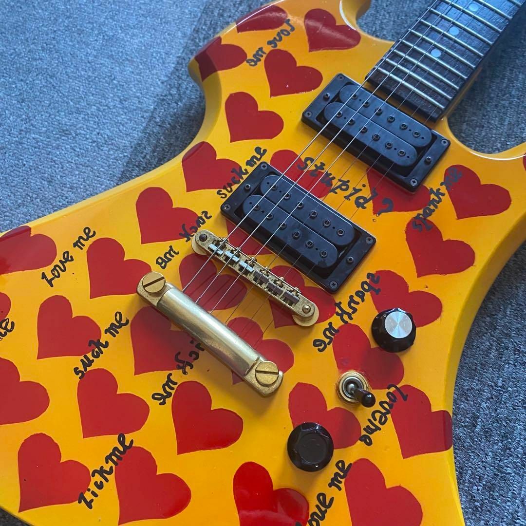 FERNANDES TARGETモッキンバードイエローハートhideモデルカラー FERNANDES TARGETモッキンバードイエローハートhideモデルカラー