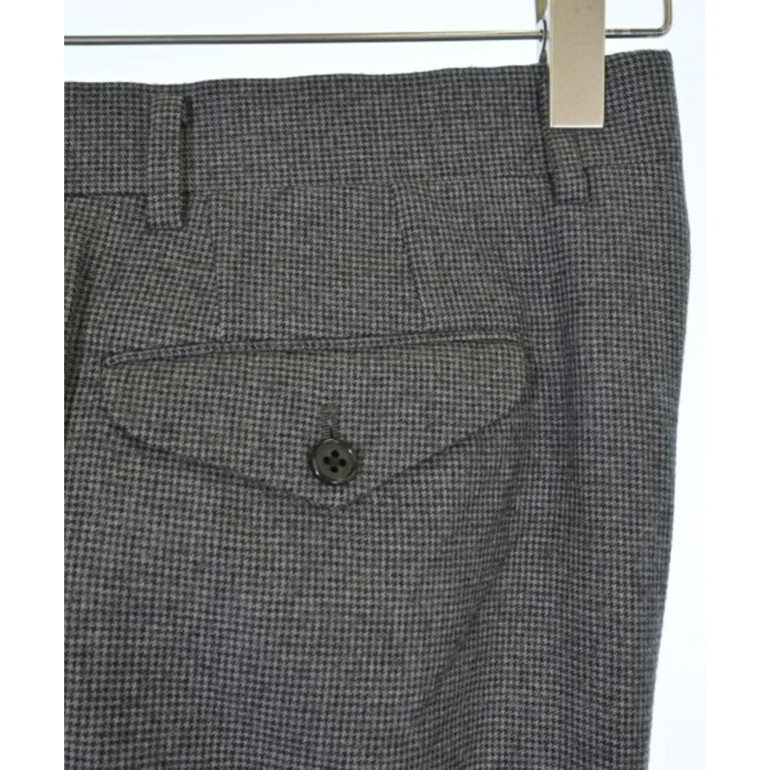 BURBERRY - BURBERRY バーバリー スラックス 79(M位) グレーx黒 BURBERRY - BURBERRY バーバリー スラックス 79(M位) グレーx黒