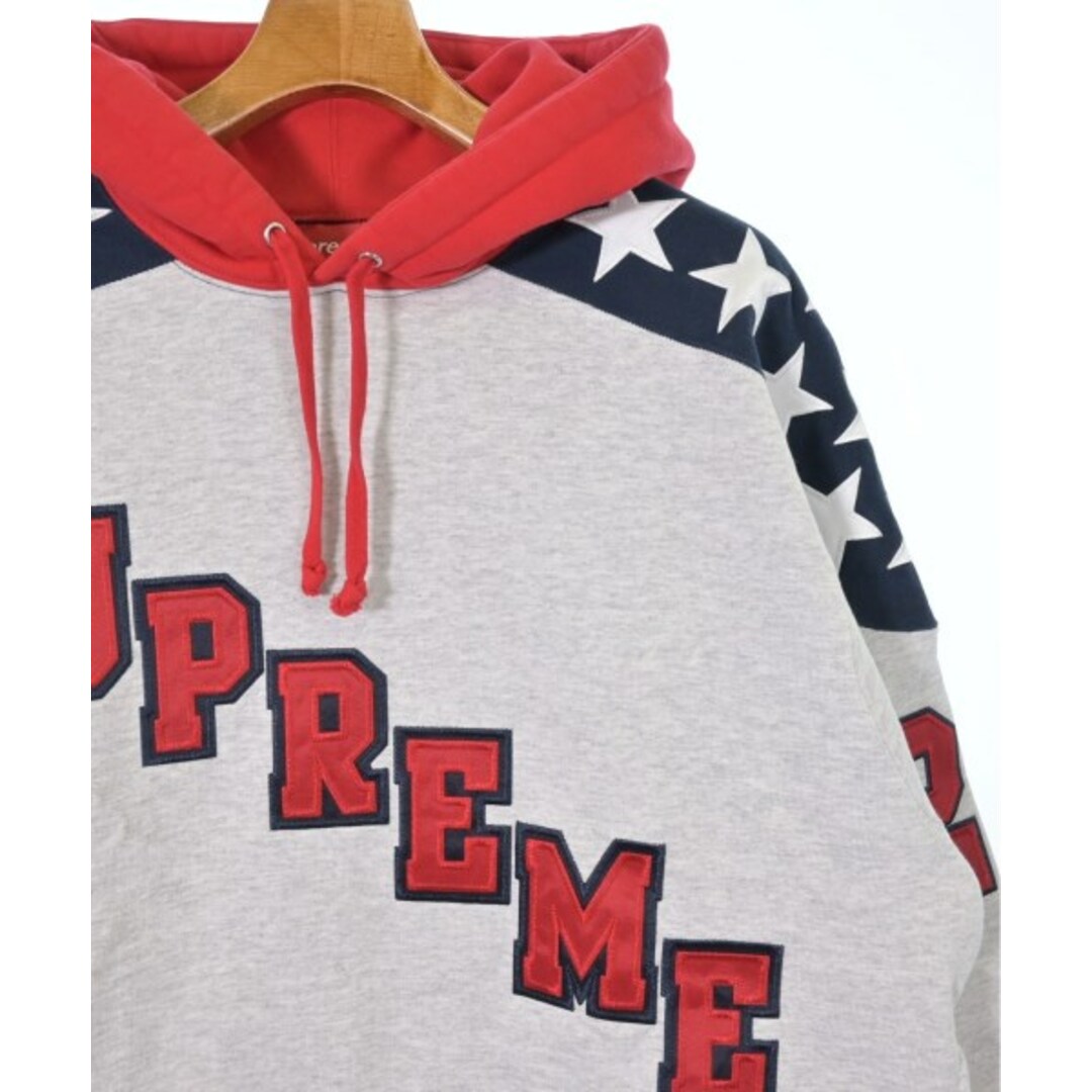 Supreme - Supreme シュプリーム パーカー S ライトグレーx赤x紺 Supreme - Supreme シュプリーム パーカー S ライトグレーx赤x紺